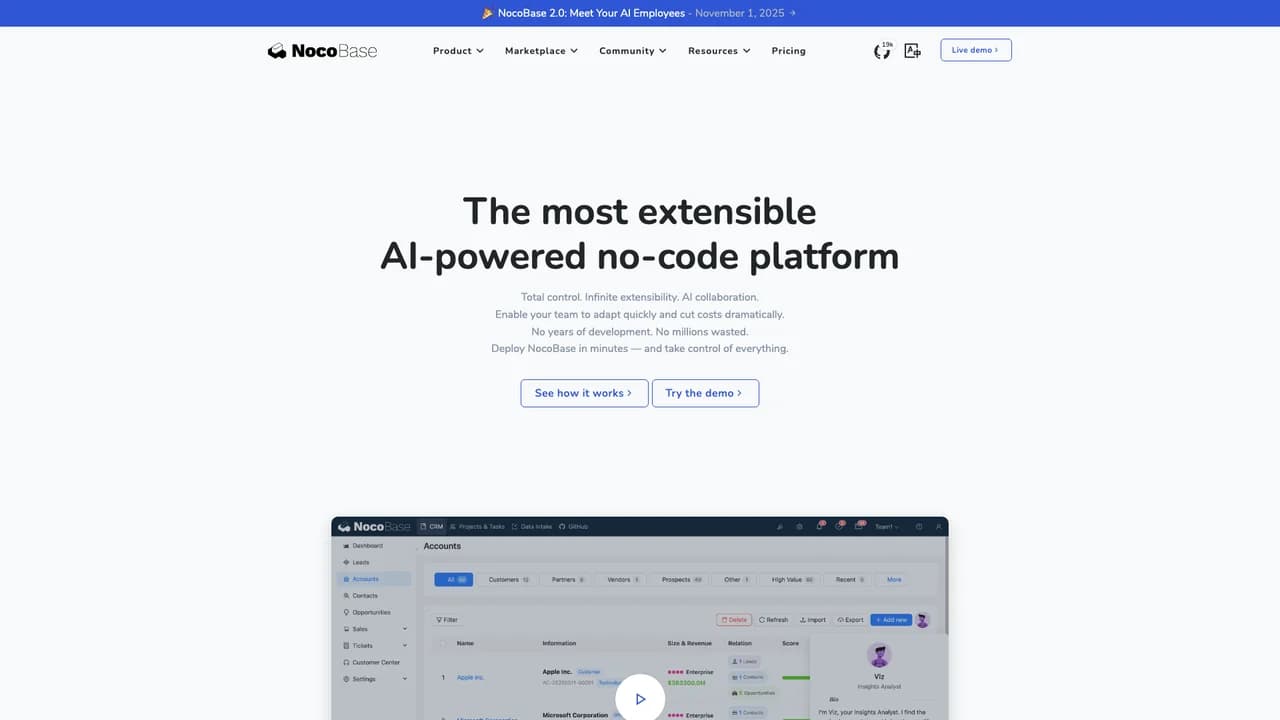 nocobase screenshot