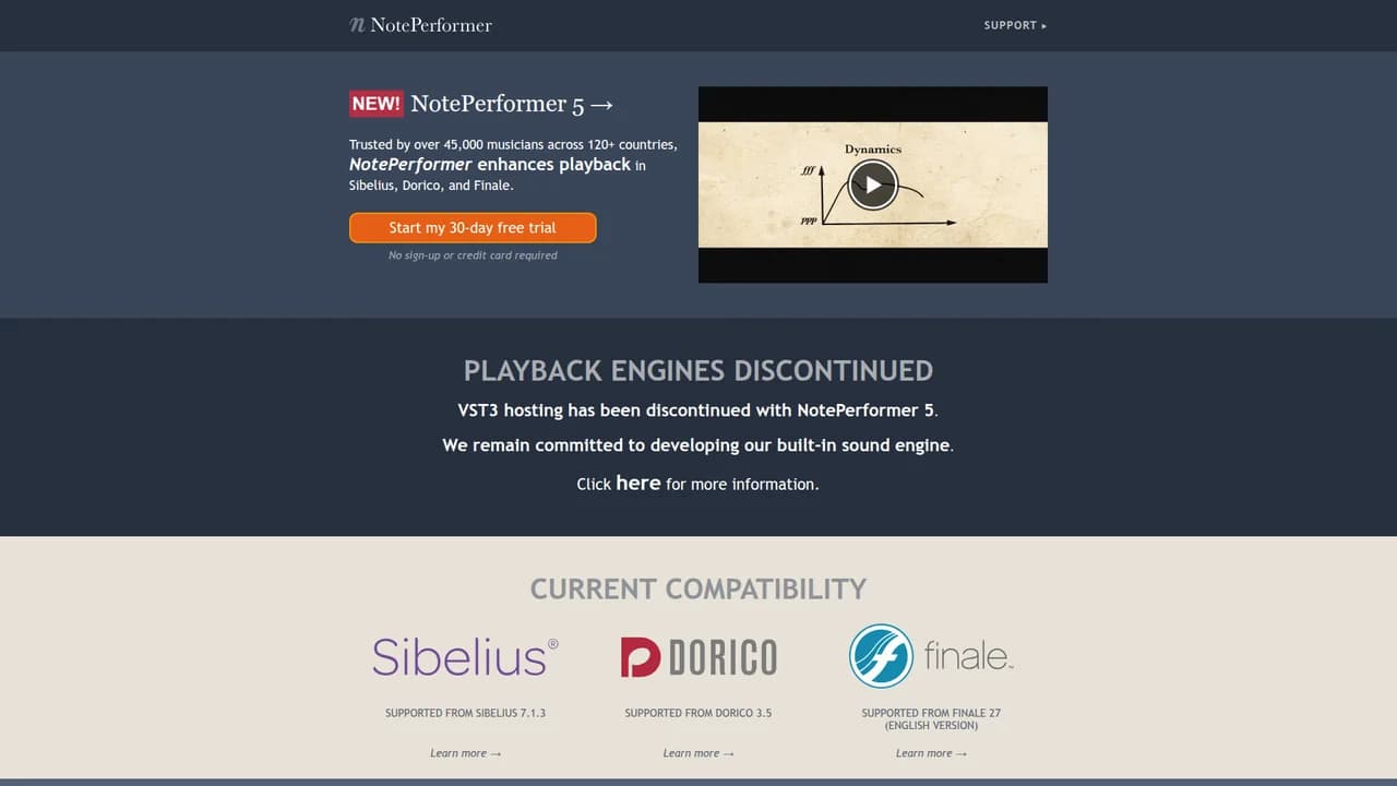 noteperformer screenshot