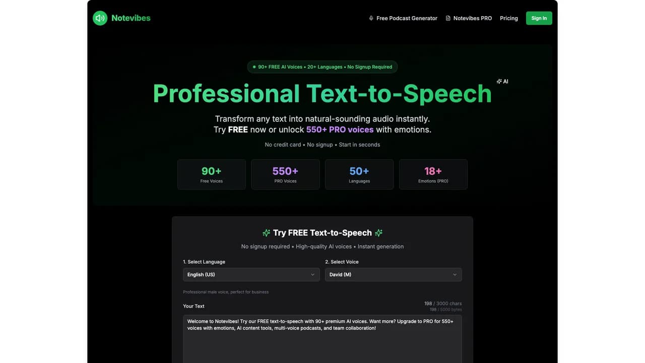 notevibes screenshot
