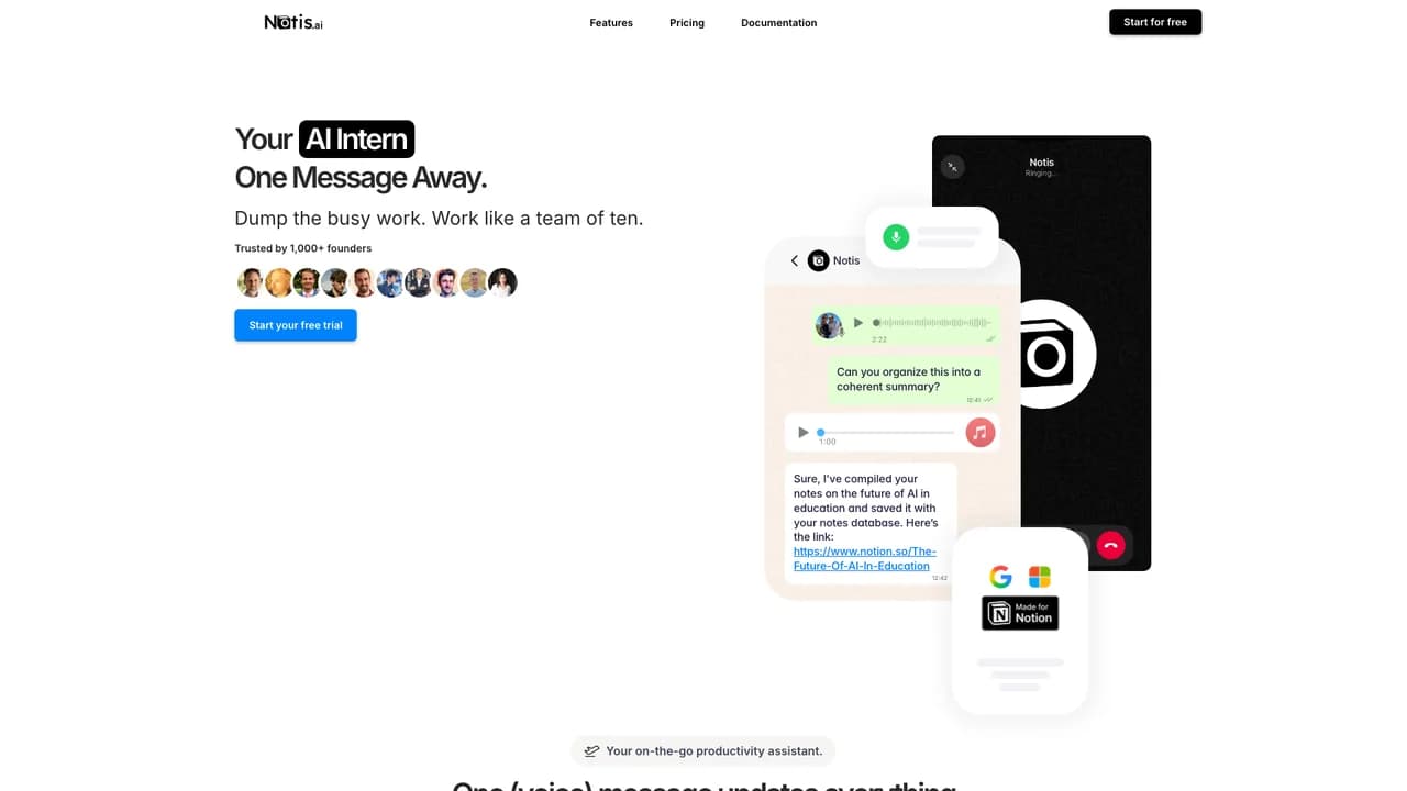 notisai screenshot
