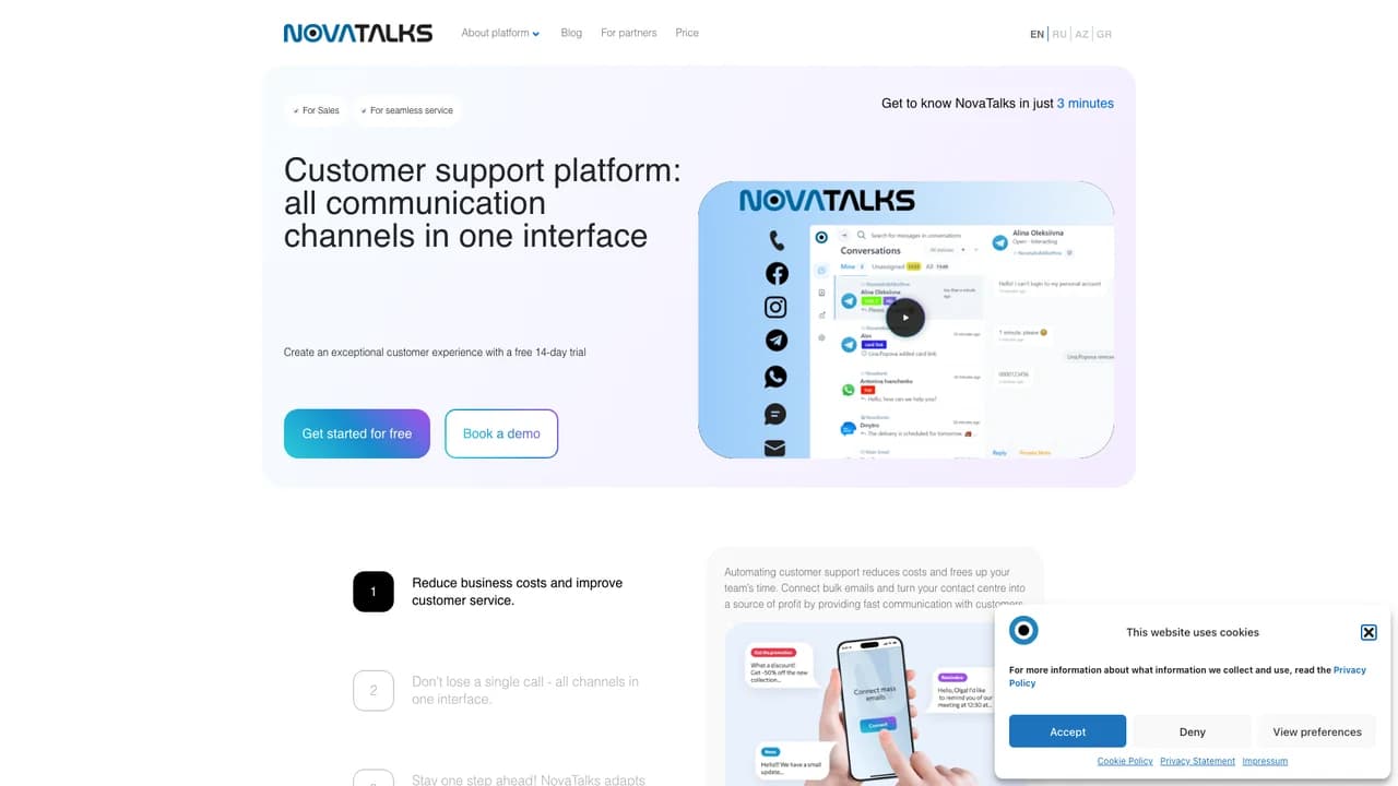 novatalks screenshot