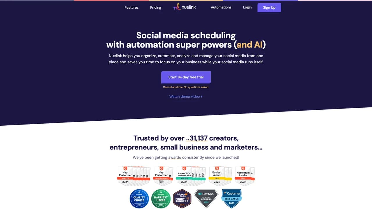 nuelink screenshot