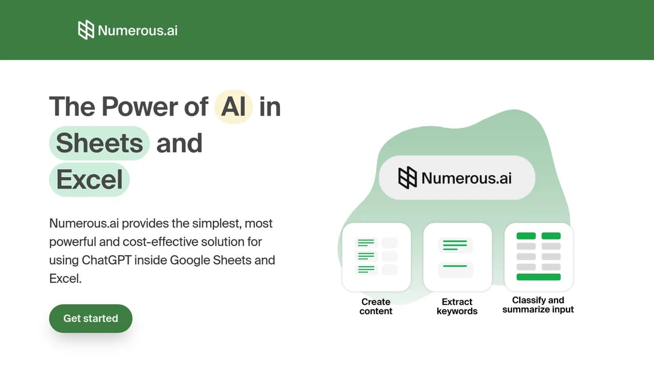 numerousai screenshot