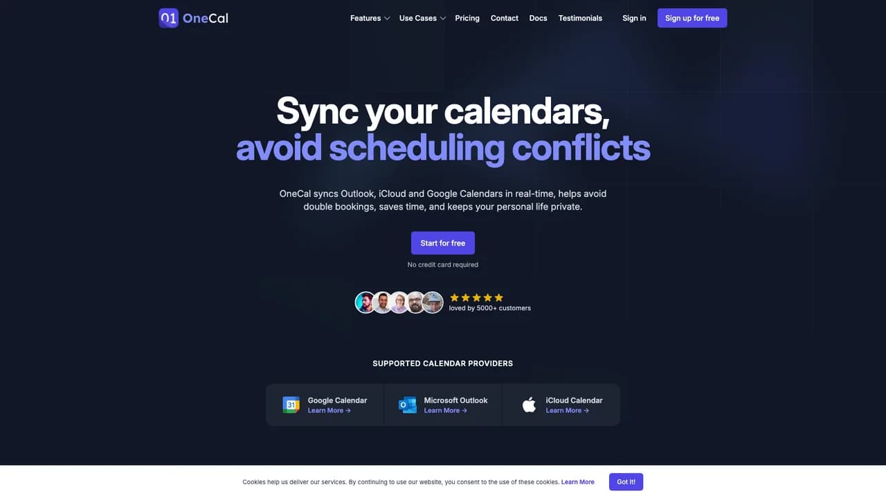 onecal screenshot