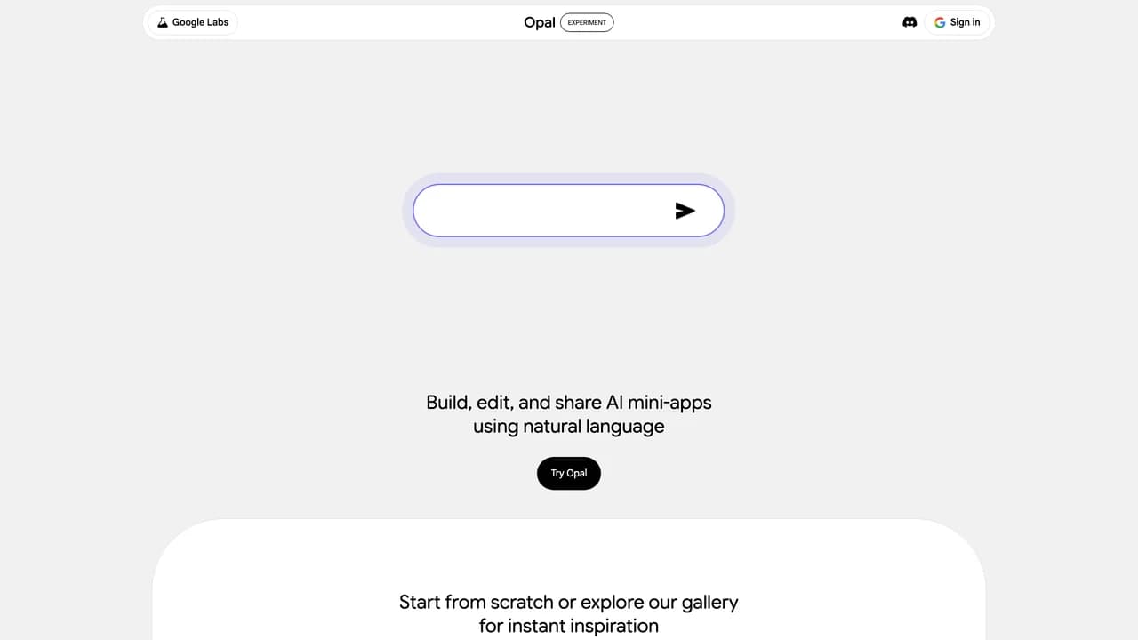 opal-by-google screenshot