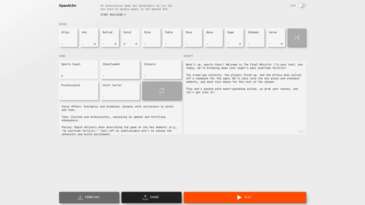 openaifm screenshot