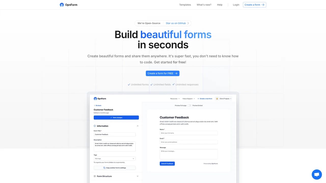 opnform screenshot