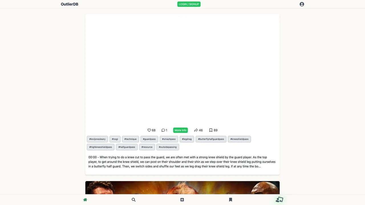outlierdb screenshot