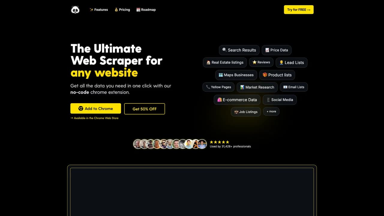 pandaextract screenshot