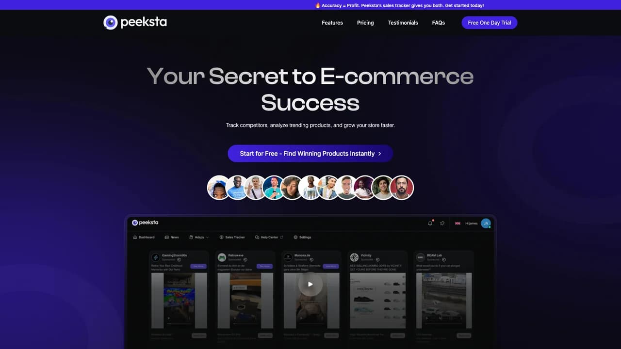 peeksta screenshot