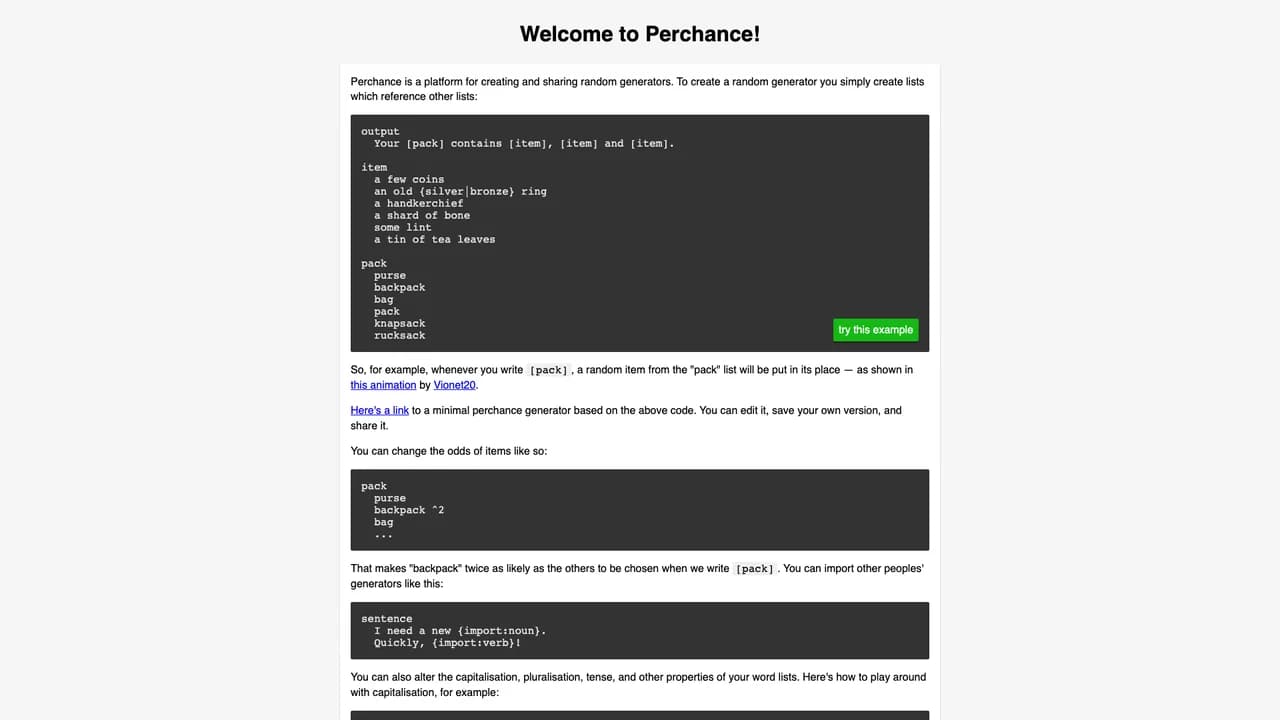 perchance screenshot