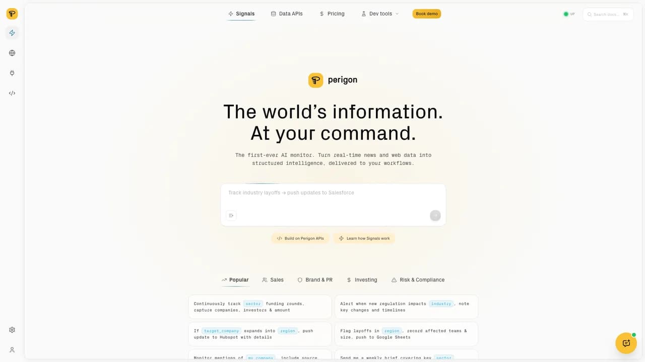 perigon screenshot