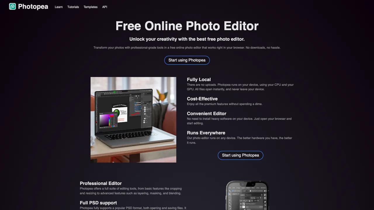 photopea screenshot