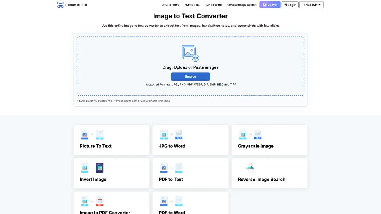 picture-to-text screenshot