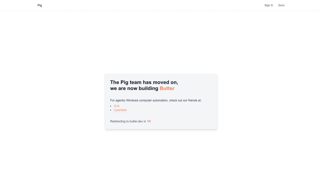 pig screenshot