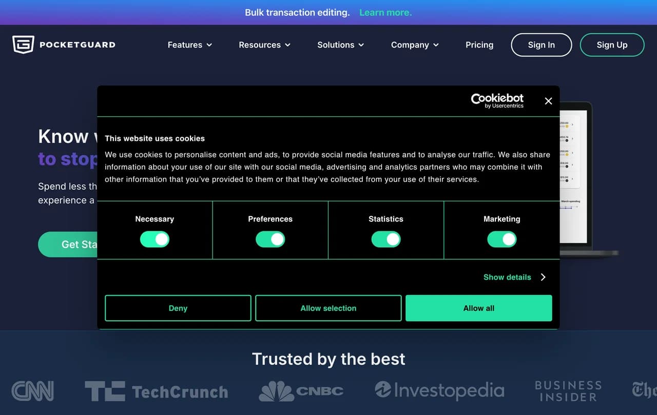 pocketguard screenshot