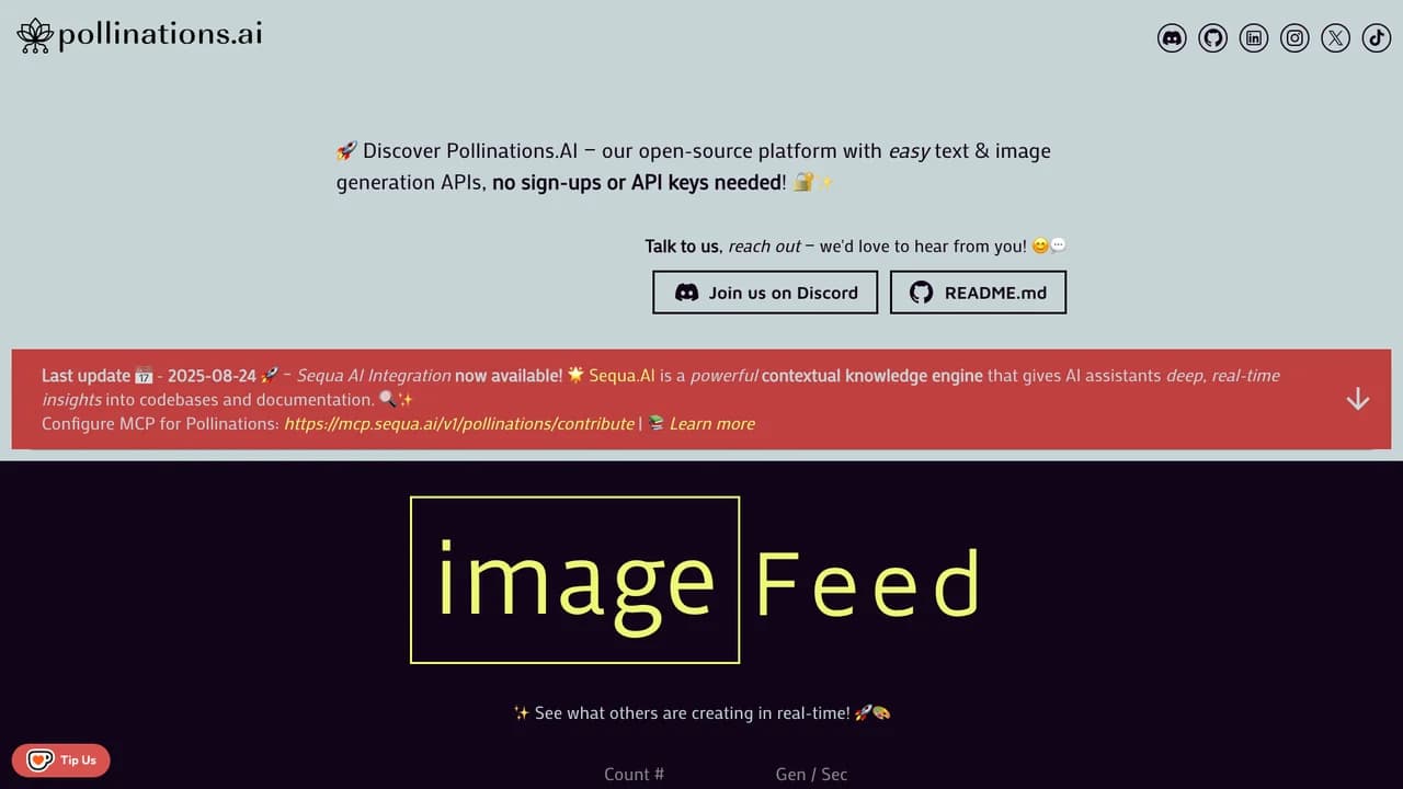 pollinations screenshot