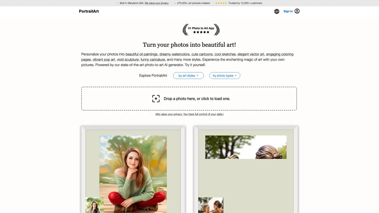portraitart screenshot