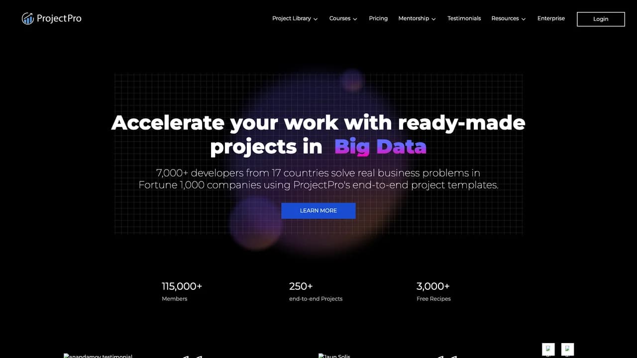 projectpro screenshot