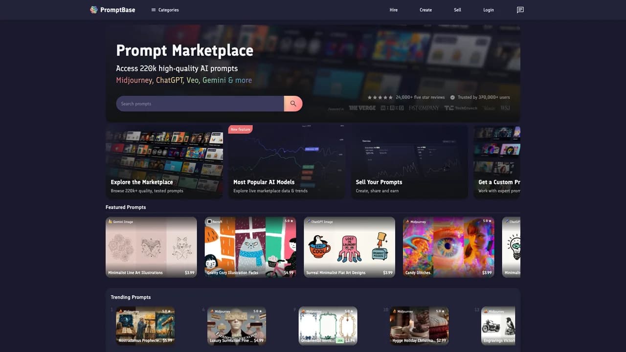 promptbase screenshot