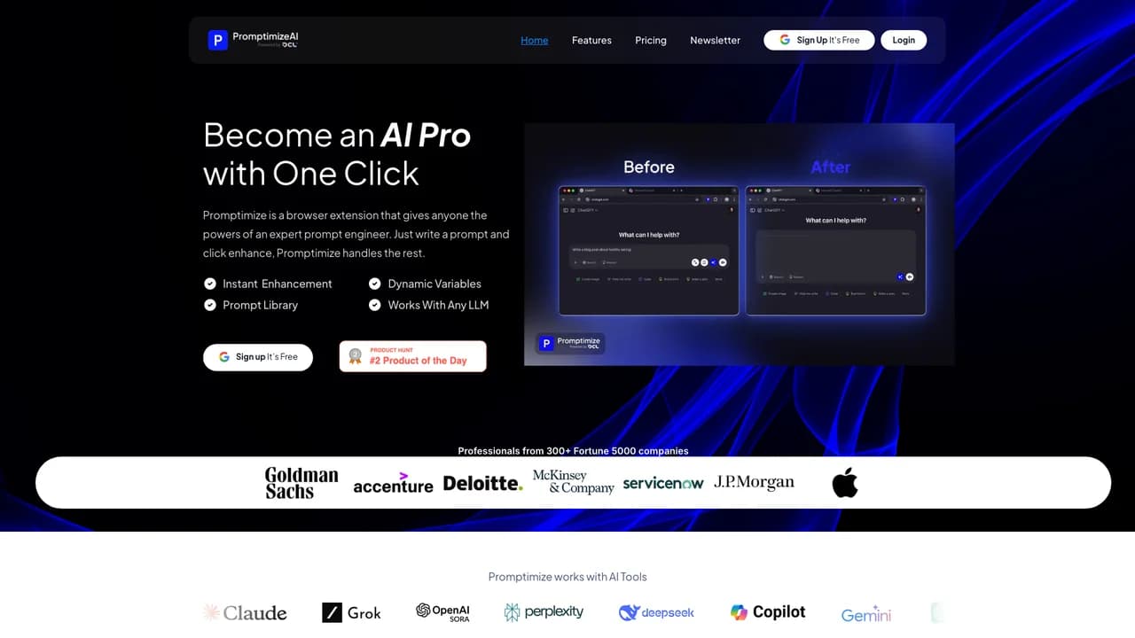 promptpal screenshot