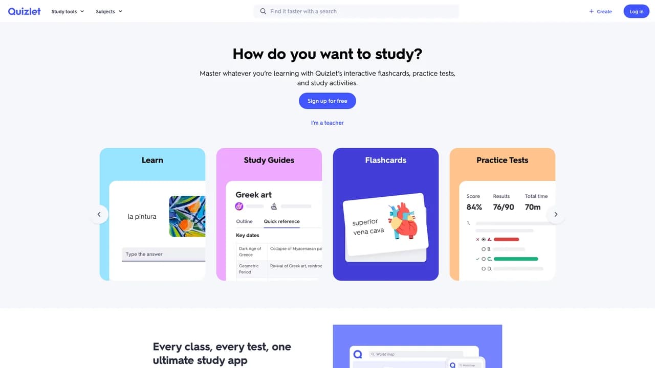 quizlet screenshot