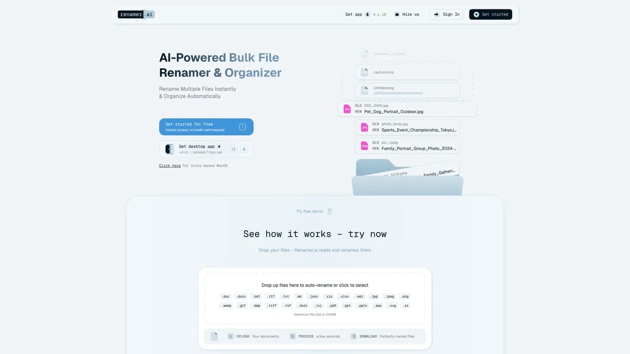 renamerai screenshot