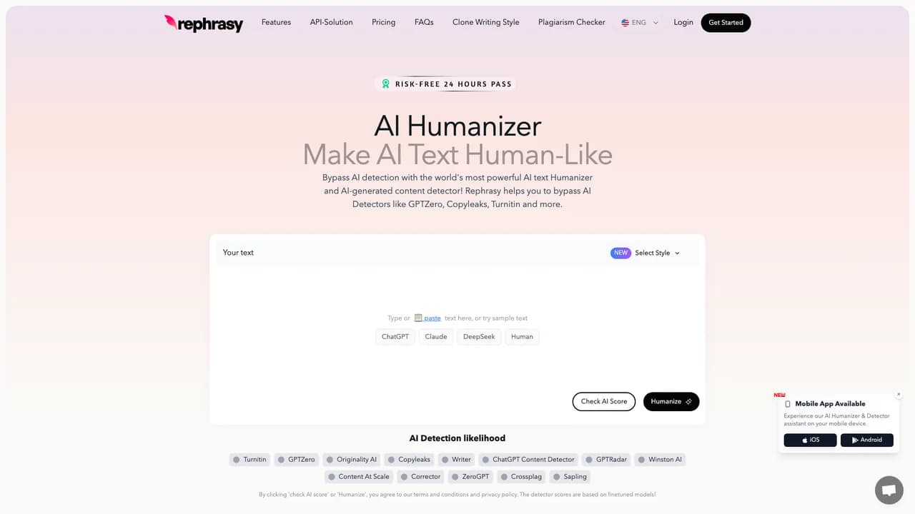 rephrasy screenshot