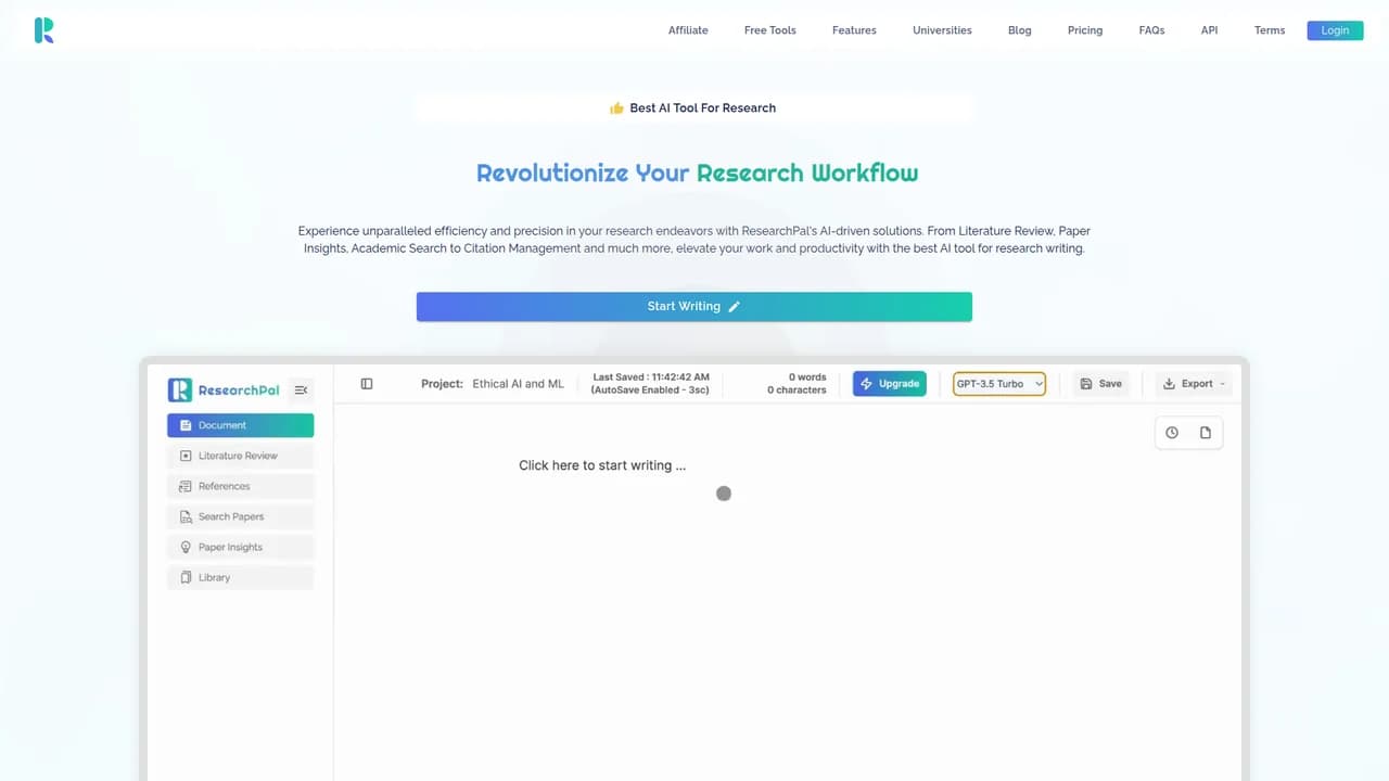 researchpal screenshot