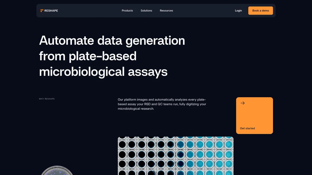 reshape-biotech screenshot