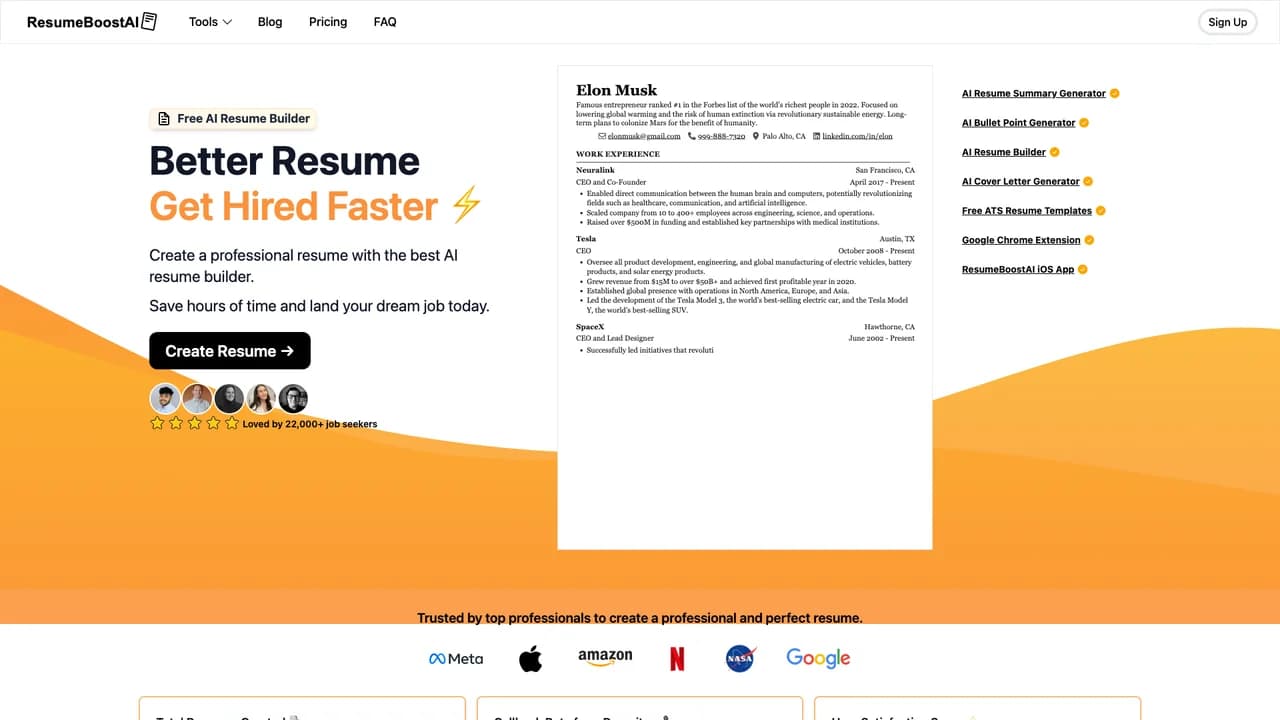resumeboostai screenshot