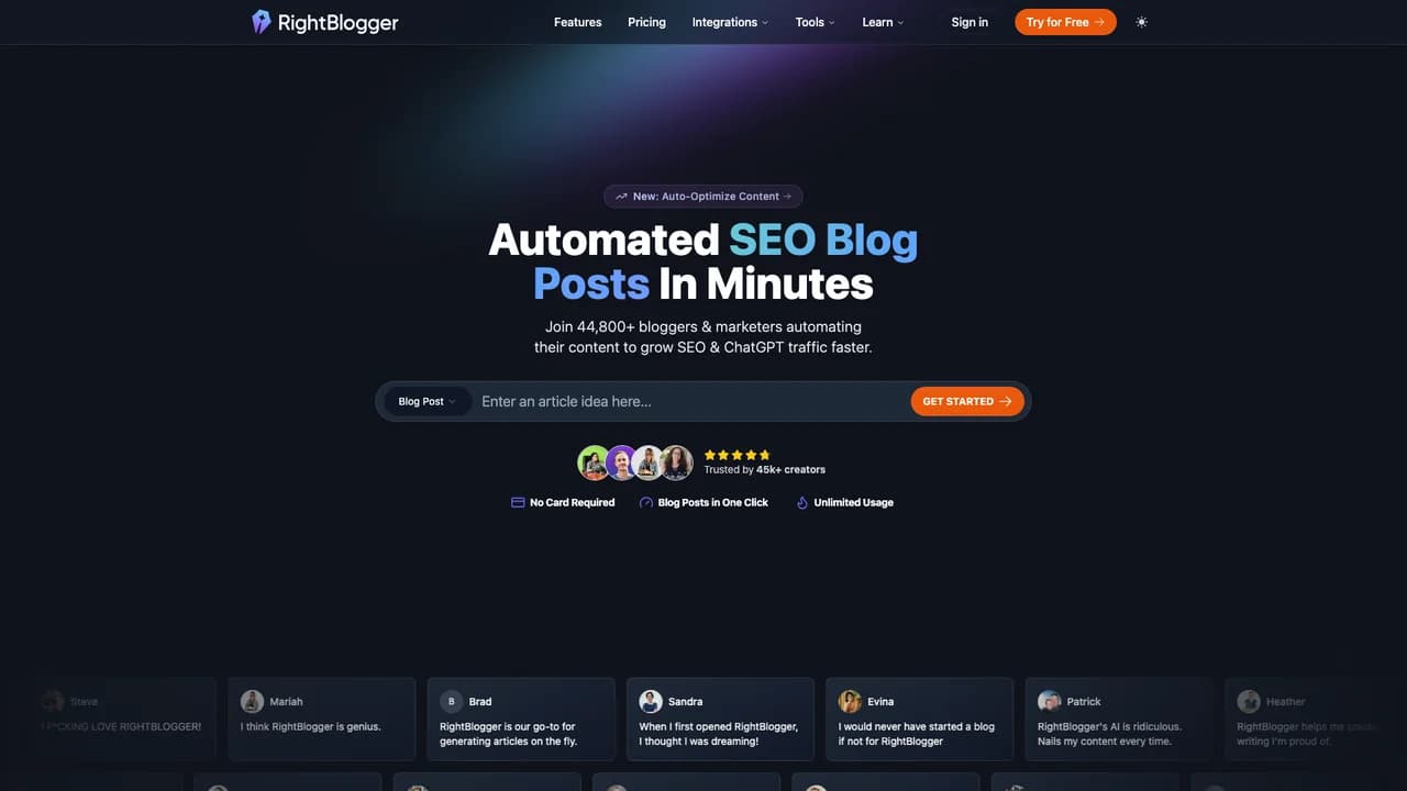 rightblogger screenshot