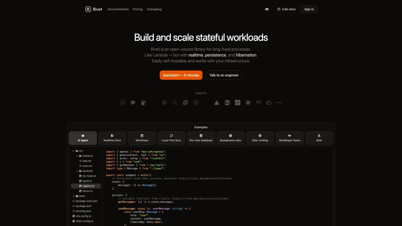 rivet screenshot