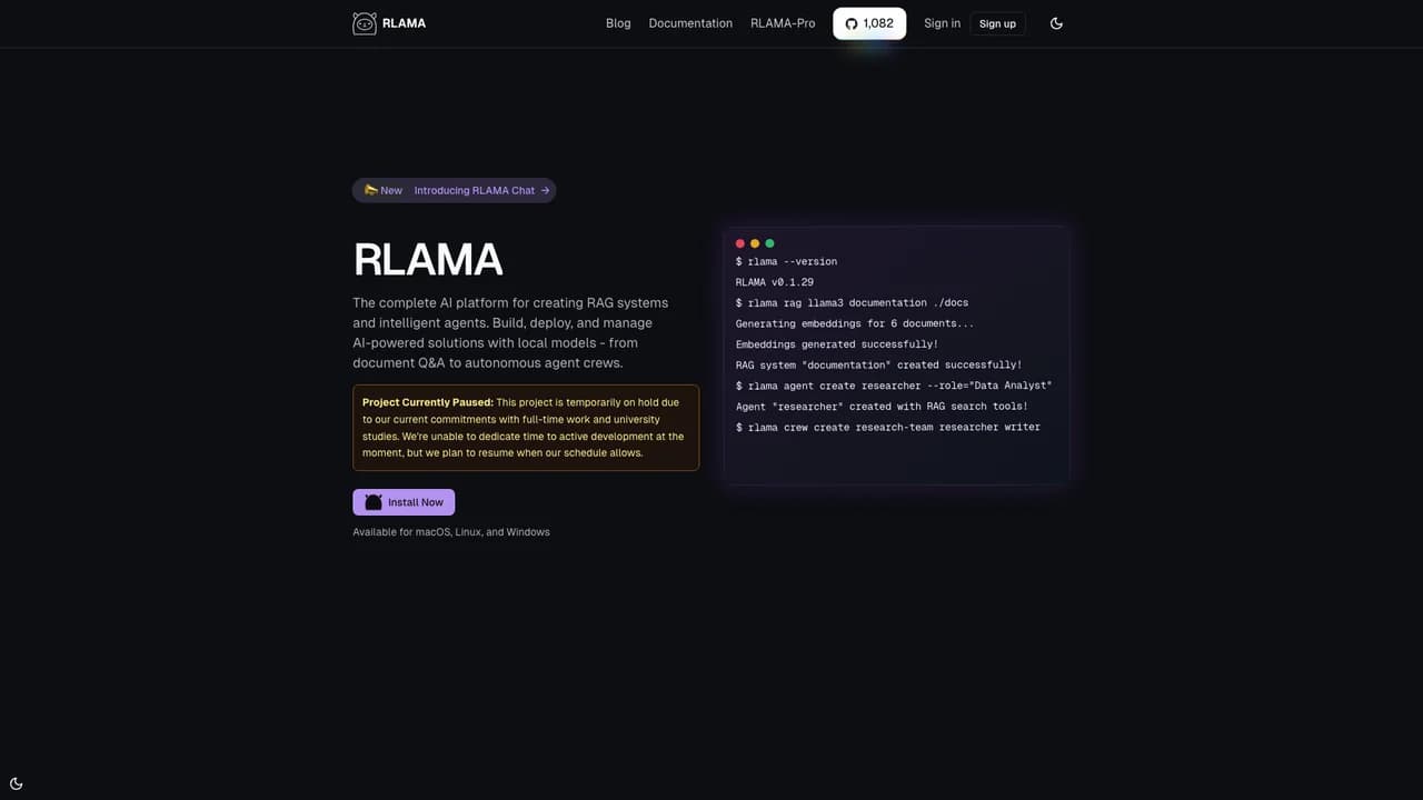 rlama screenshot