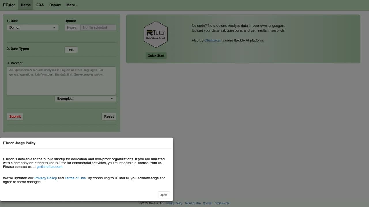rtutor screenshot