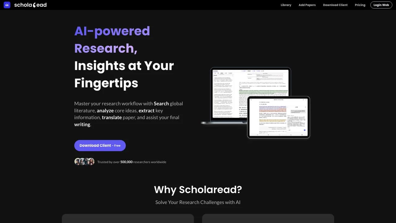 scholaread screenshot