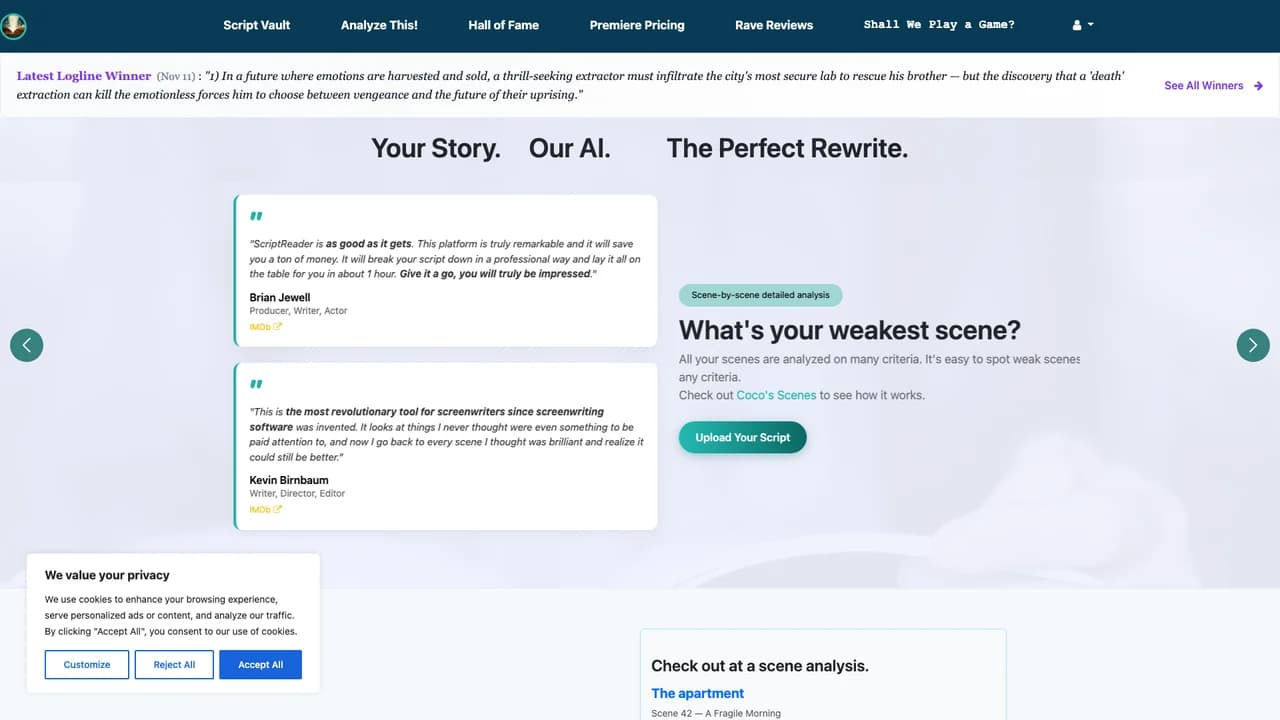 scriptreaderai screenshot