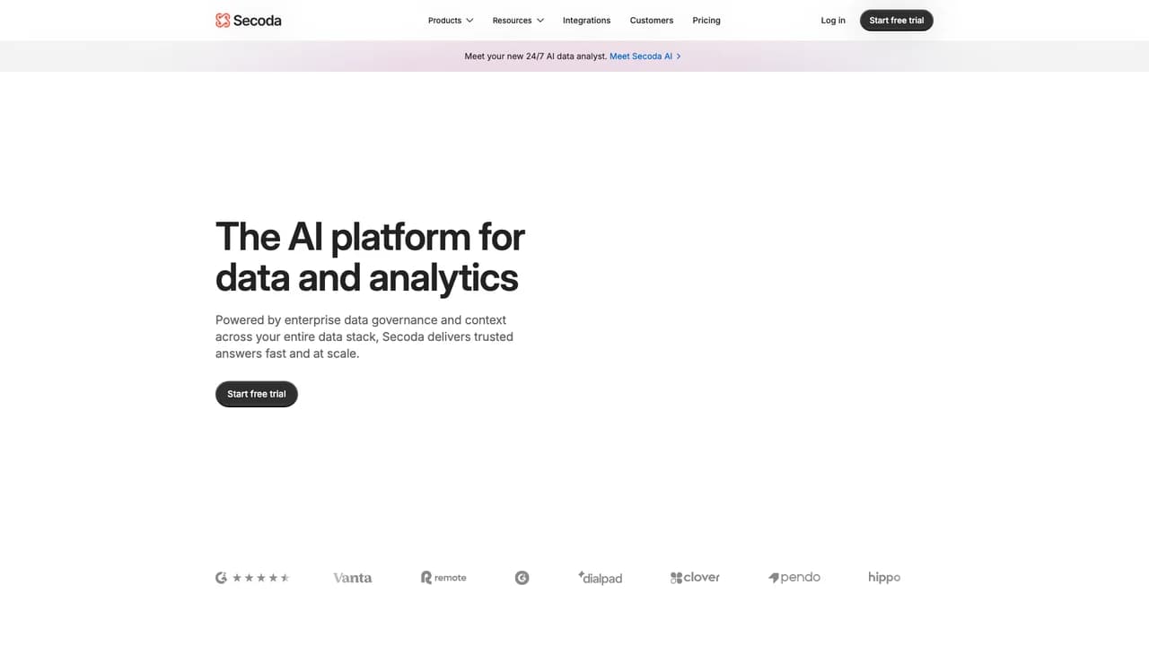 secoda screenshot
