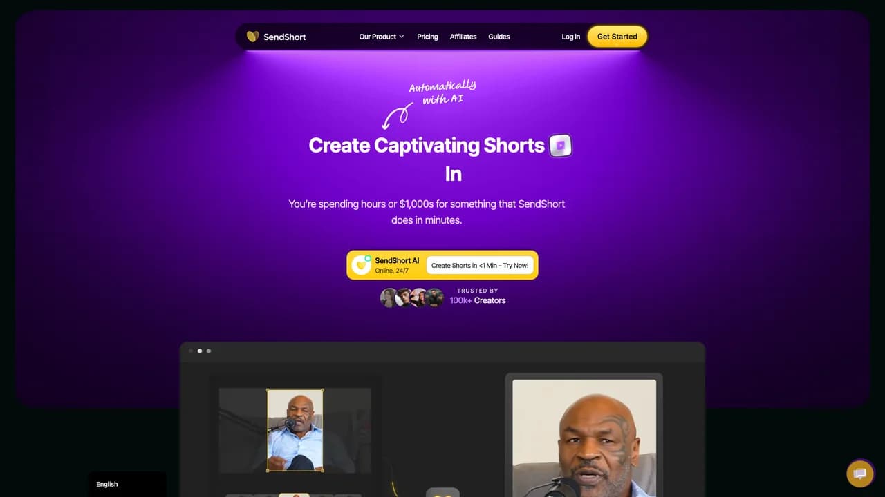 sendshort screenshot