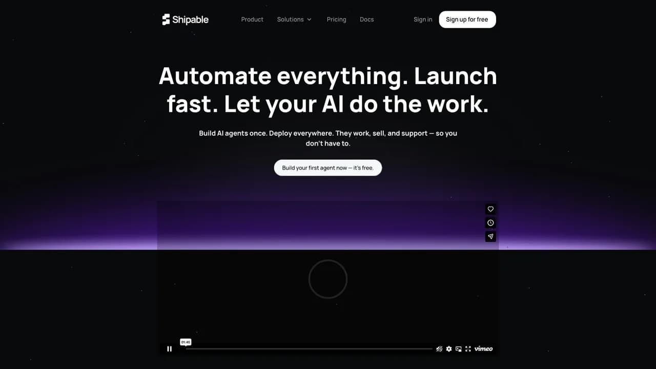 shipable screenshot