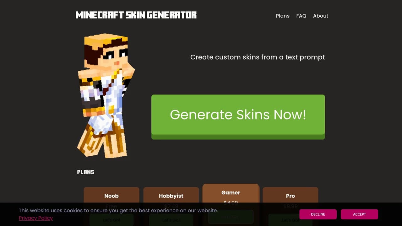 skingeneratorio screenshot