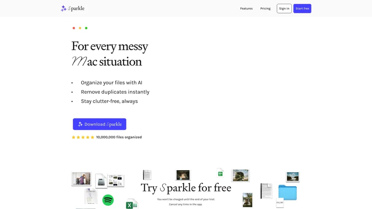sparkle screenshot