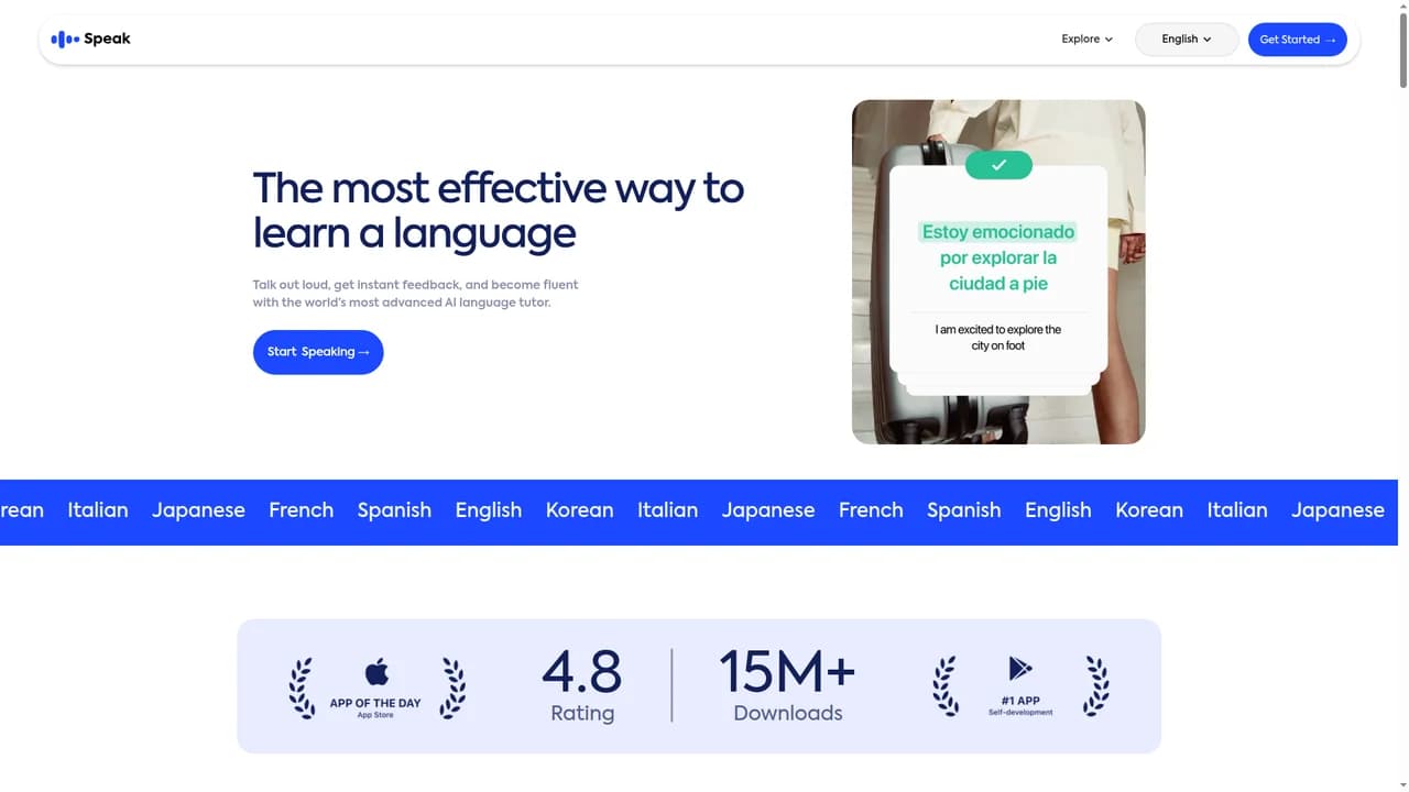 speak screenshot