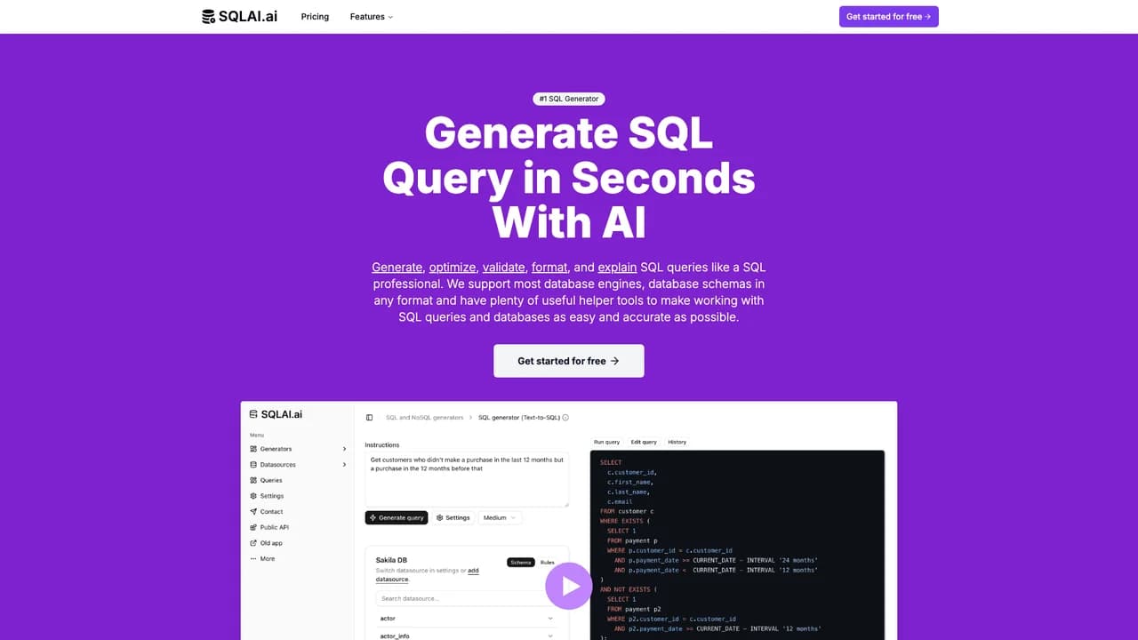 sqlaiai screenshot