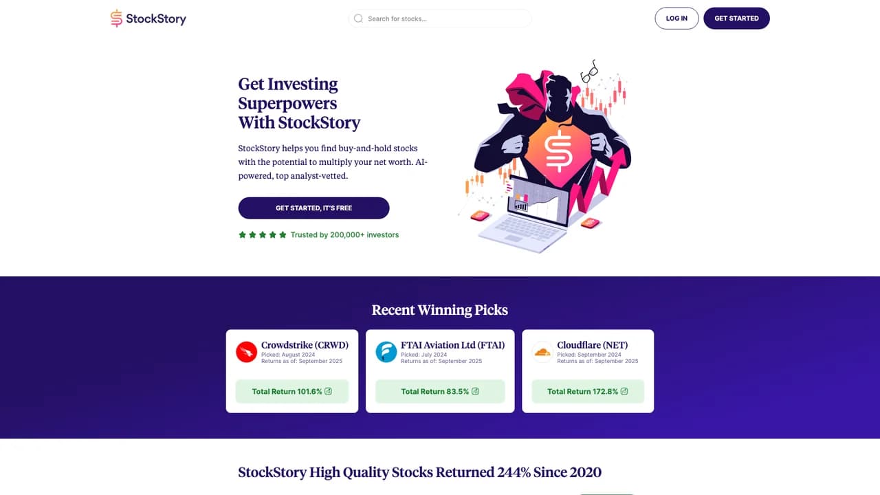 stockstory screenshot
