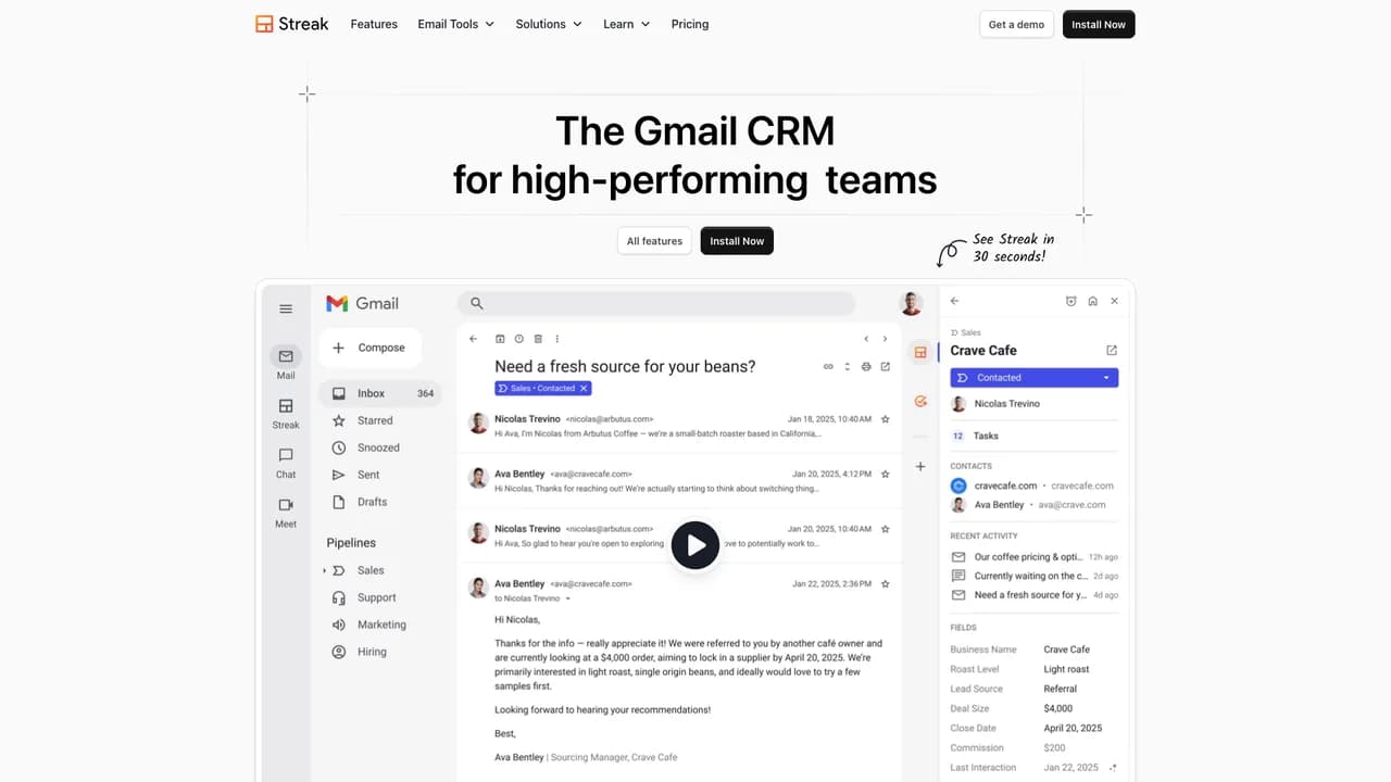 streak-crm-for-gmail screenshot