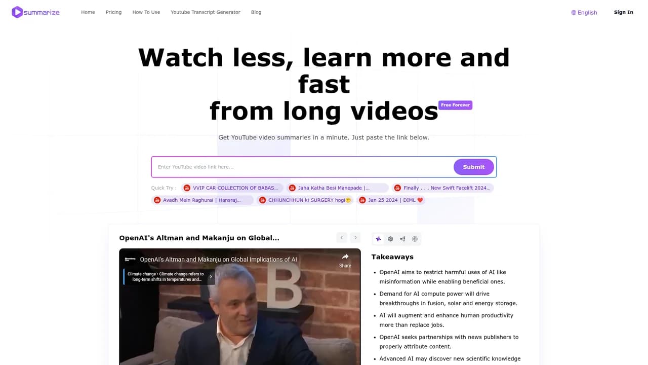 summarizeing screenshot