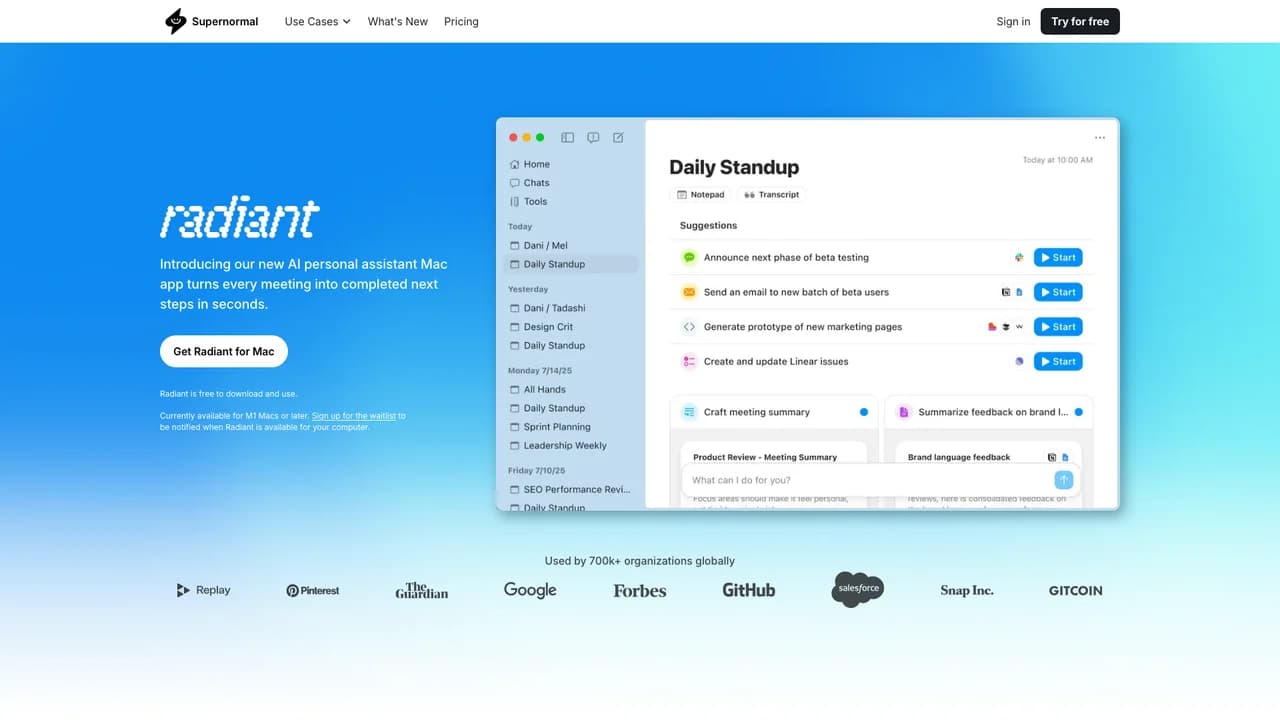 supernormal screenshot