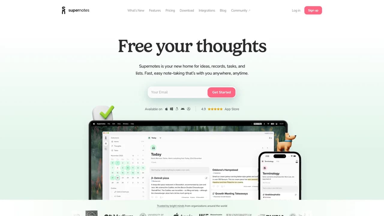 supernotes screenshot