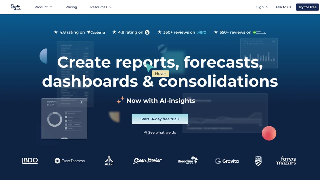 syft-analytics screenshot